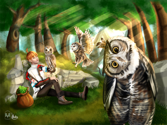 Full Rendered+Detailed Background+animal