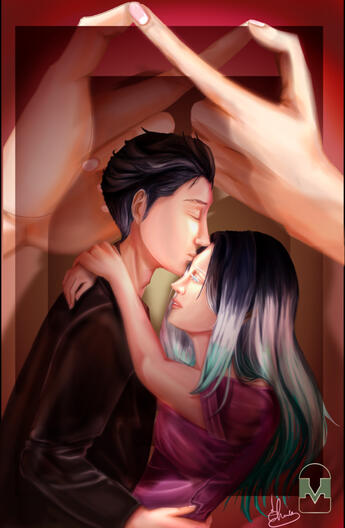 Normal Style Couple+Simple Background