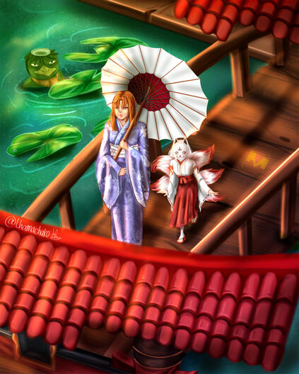 Full rendered detailed couple + accs
